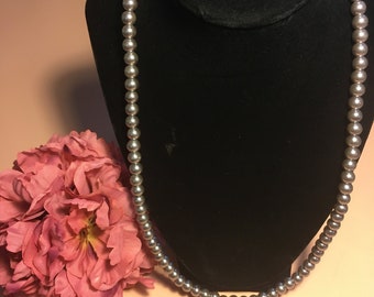 Gray necklace - very beautiful, lengthy, and fashionable