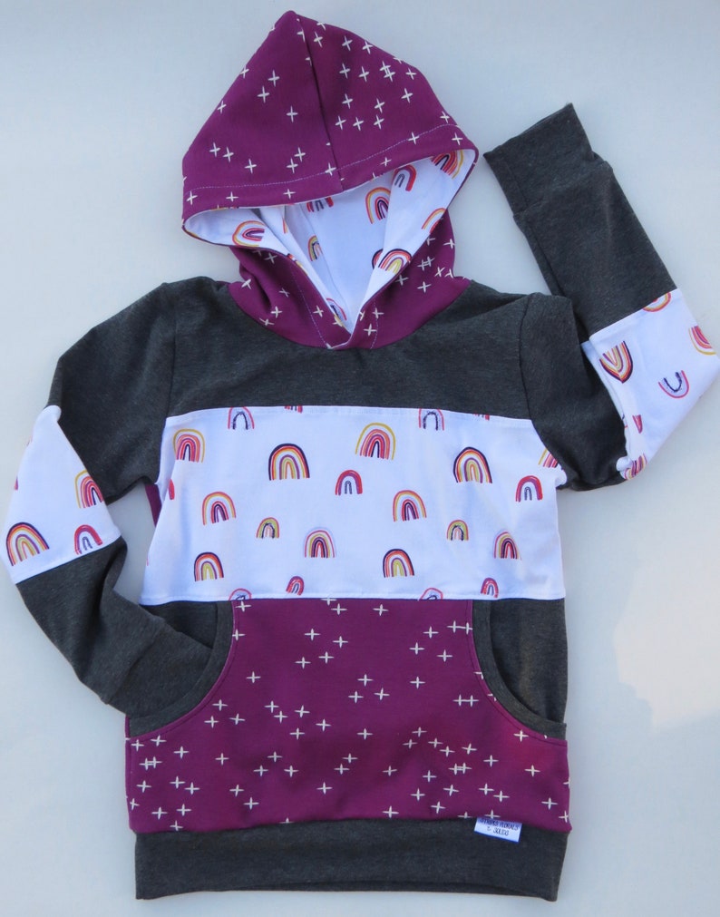 kids hoodie rainbow hoodie Girl/'s hoodie