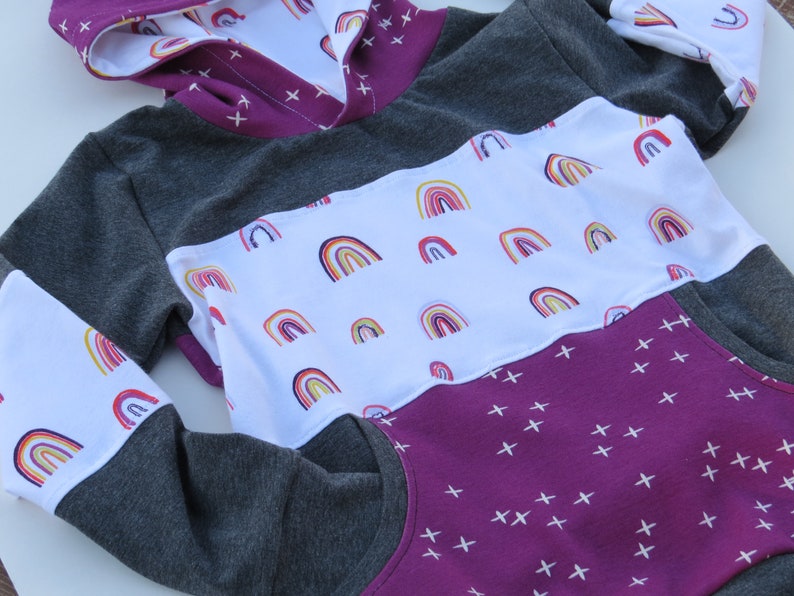 kids hoodie rainbow hoodie Girl/'s hoodie