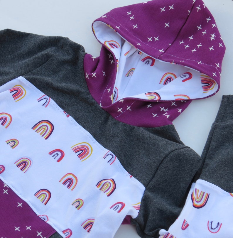 kids hoodie rainbow hoodie Girl/'s hoodie