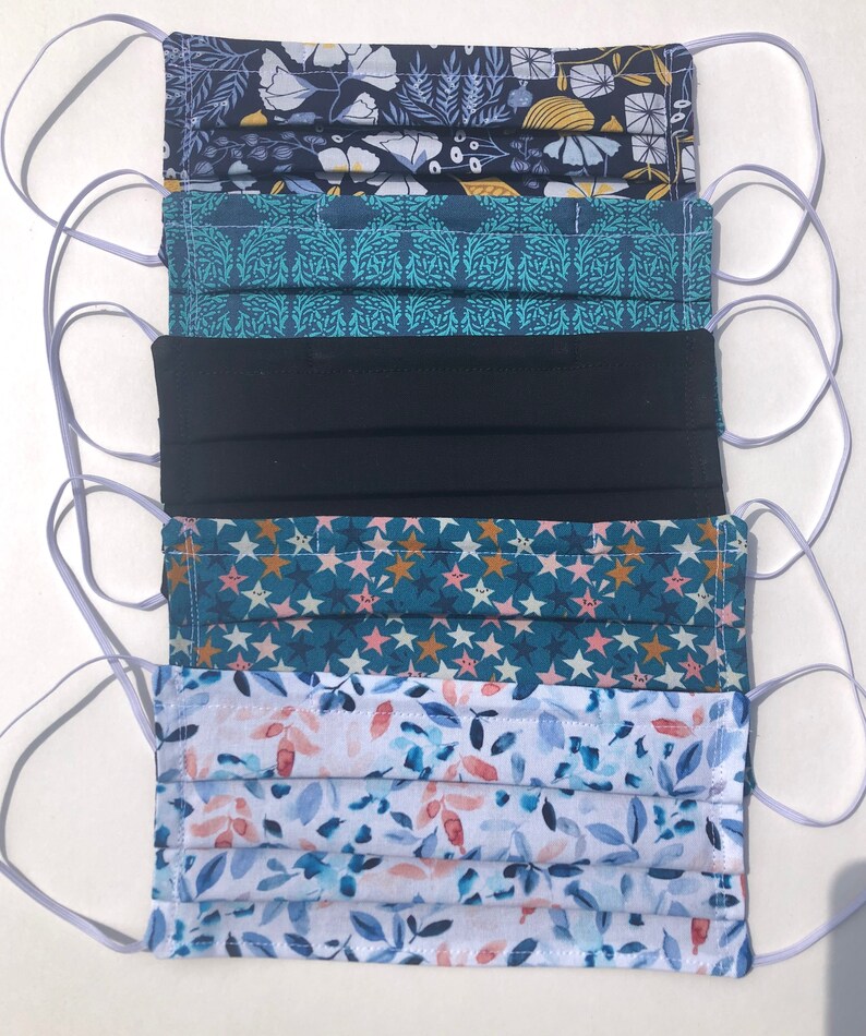 Face Mask With Nose Strip and Filter Pocket Washable Etsy Canada