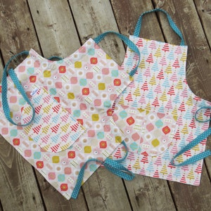 Reversible, Adjustable, Child Apron, Toddler Apron