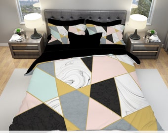 Queen Size Rhombus Golden Stripes Lines Comforter Cover for Kids Boys Girls Teens Adult Decorative 3 Piece Bedding Set with 2 Pillow Cases Grey Erosebridal Teens Geometric Diamond Duvet Cover Queen Size Rhombus Golden Stripes Lines Comforter Cover for Kids Boys Girls Teens Adult Decorative 3 Piece Bedding Set with 2 Pillow Cases Grey Erosebridal Teens Geometric Diamond Duvet Cover