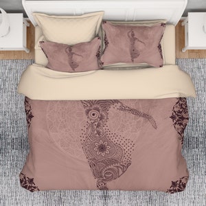 Handmade Buddha Comforter Set: Bohemian Microfibre Bedding
