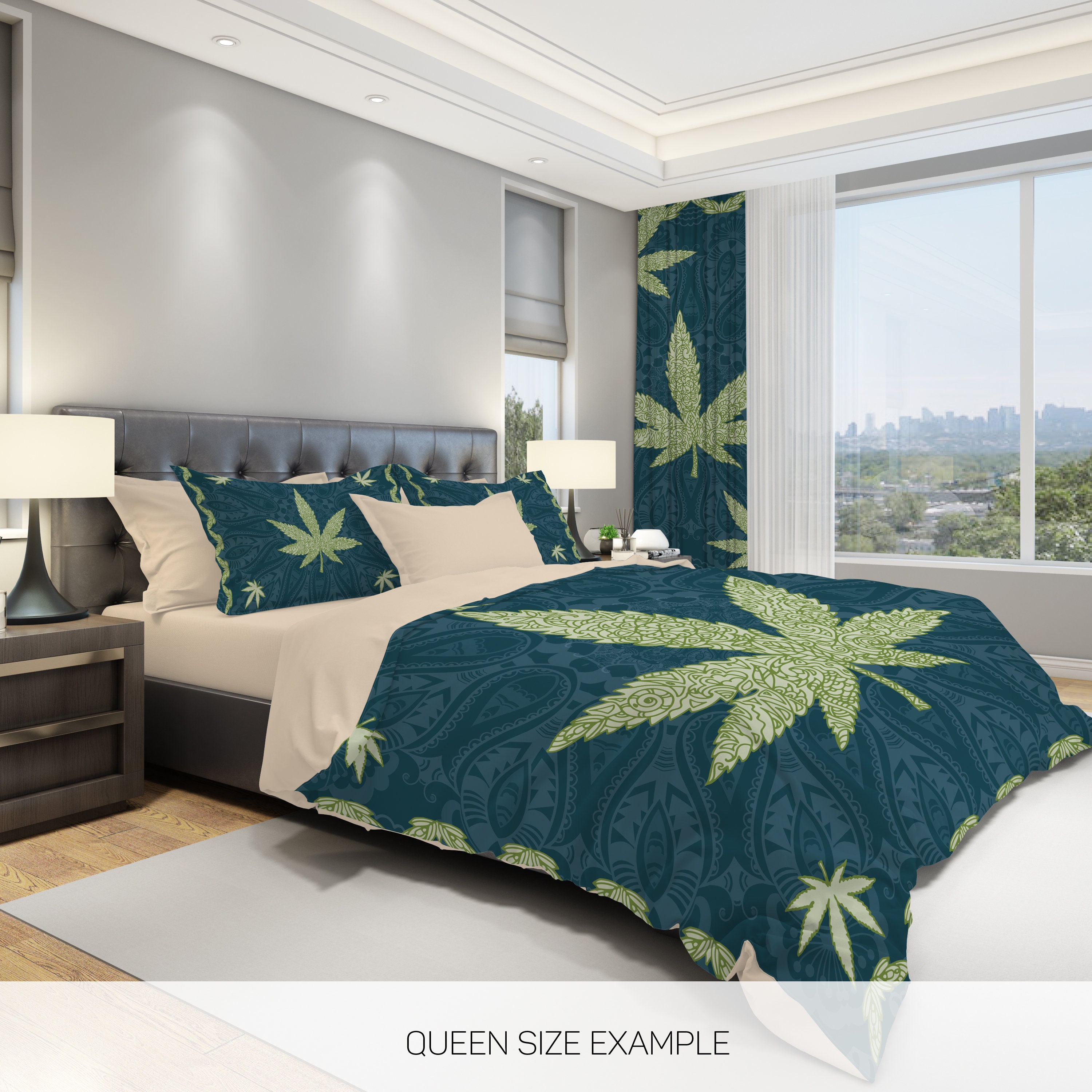 Weed Bed Comforter 83 - b9k45wi