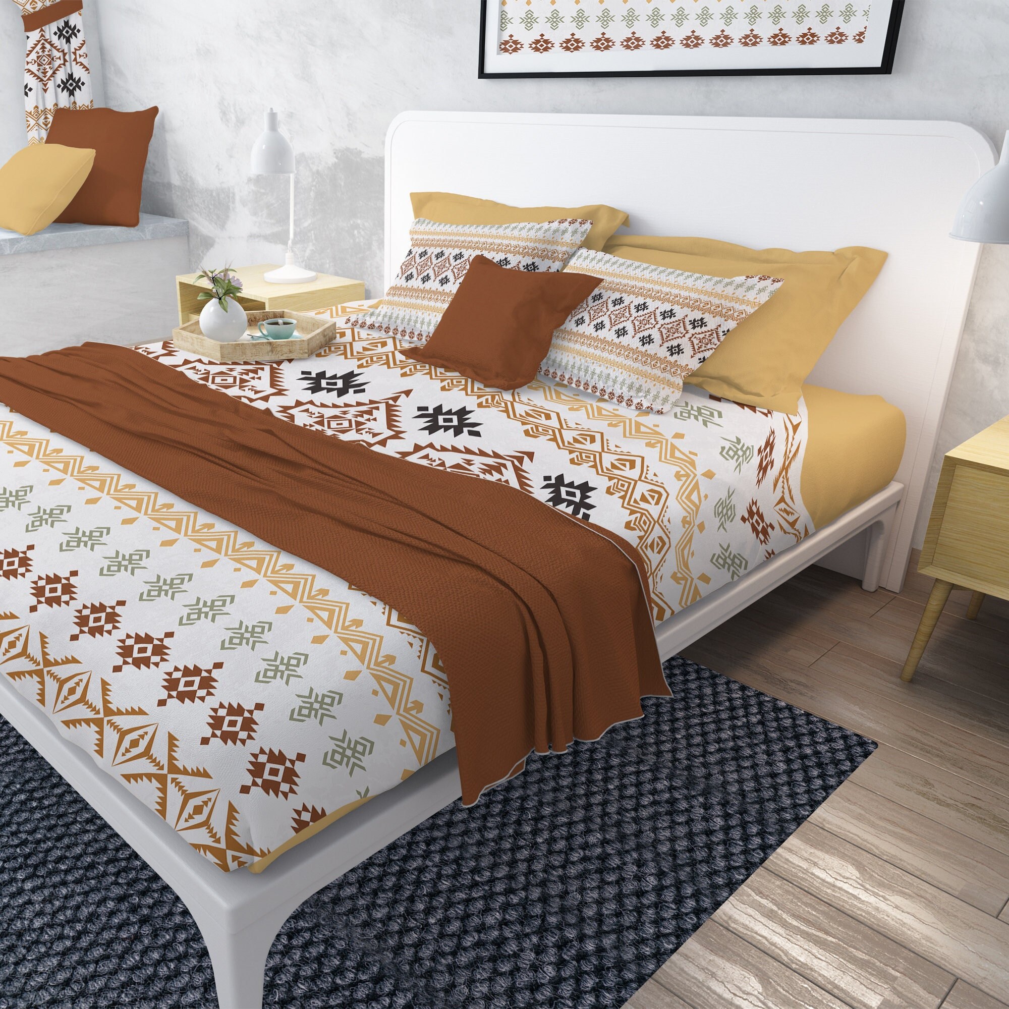 Aztec Pattern Bedding Etsy