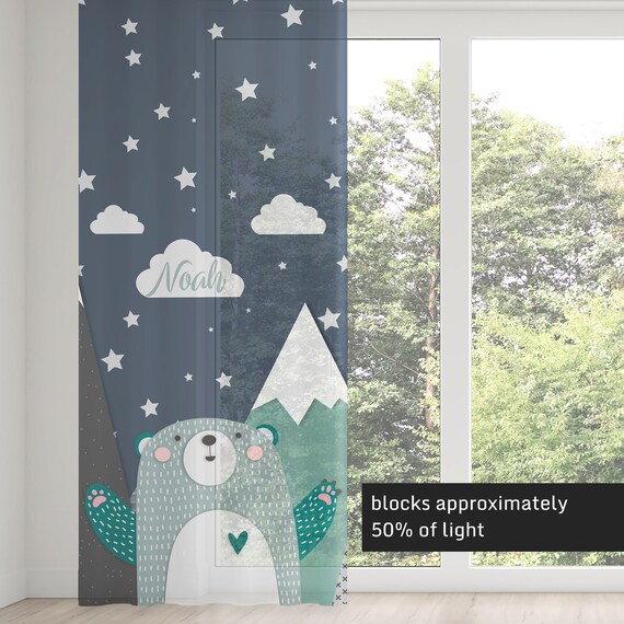 Kids Window Curtains Nursery Custom Name Kids Window Curtains Nursery, Kids Curtain Rod