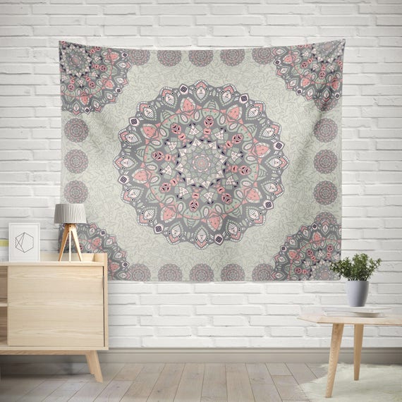 Mandala Tapestry Wall Hanging Boho Hippie Bohemian Decor Tapestries