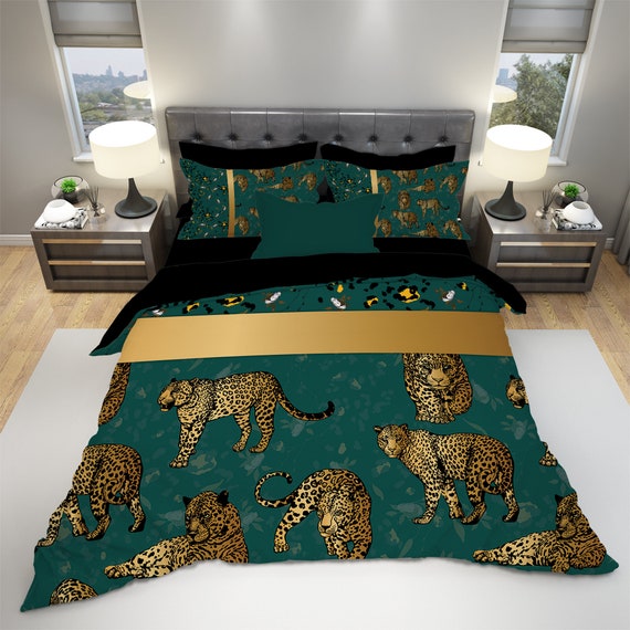 Leopard Print Bedding Animal Bedding Set Leopard Pattern - Etsy Hong Kong Leopard Print Bedding Animal Bedding Set Leopard Pattern - Etsy Hong Kong