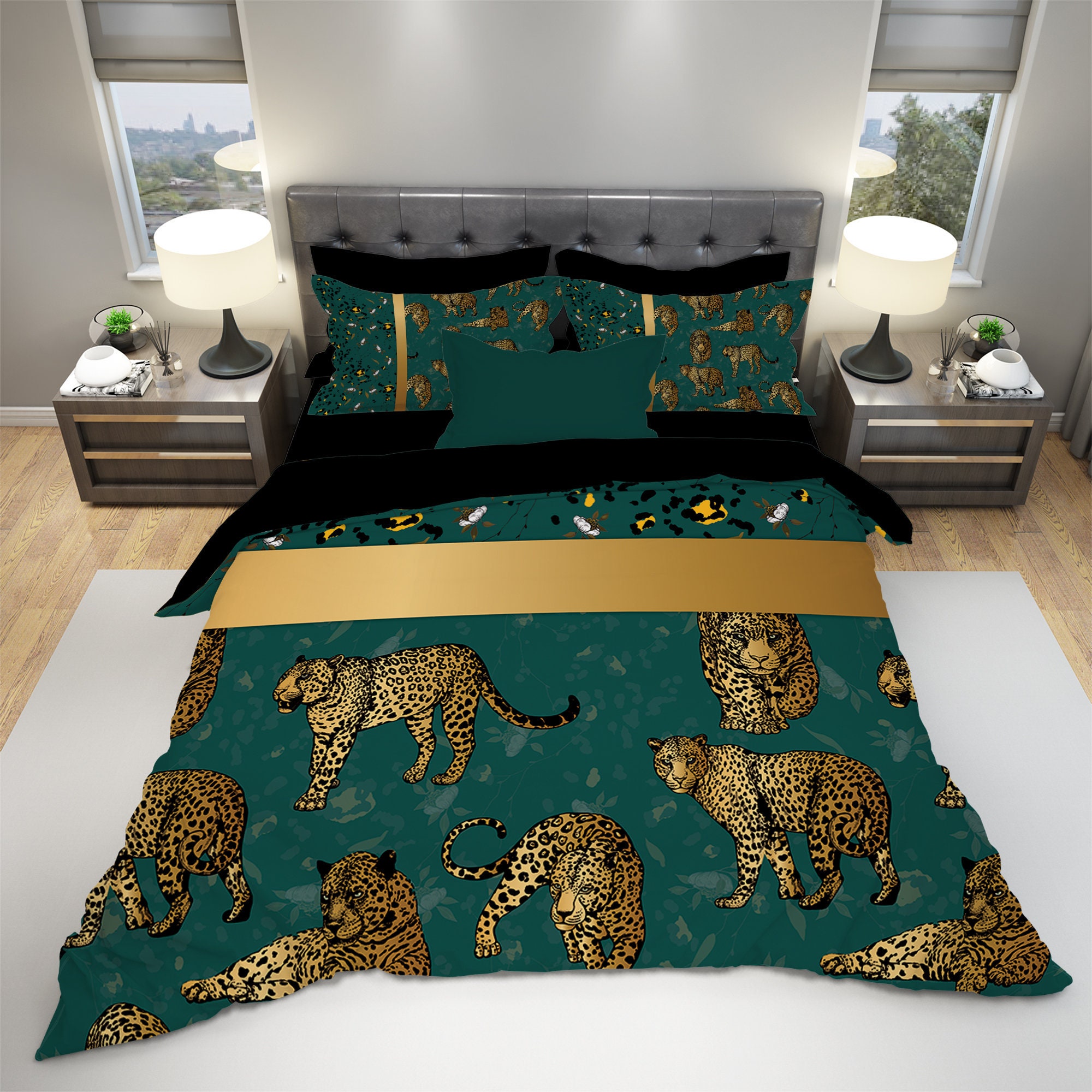 Leopard Print Bedding Animal Bedding Set Leopard Pattern - Etsy Ireland Leopard Print Bedding Animal Bedding Set Leopard Pattern - Etsy Ireland