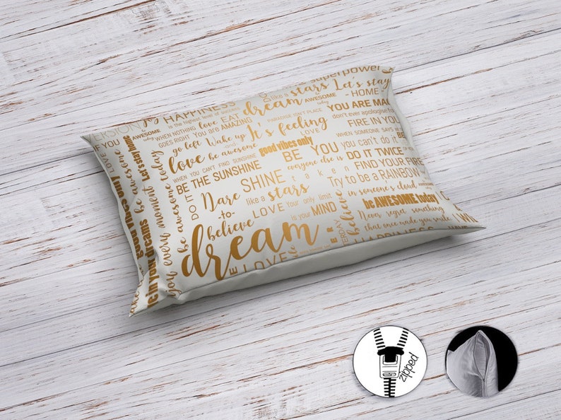 Quotes Bedding Sign Bedding Positive Quotes Bedding Modern Etsy