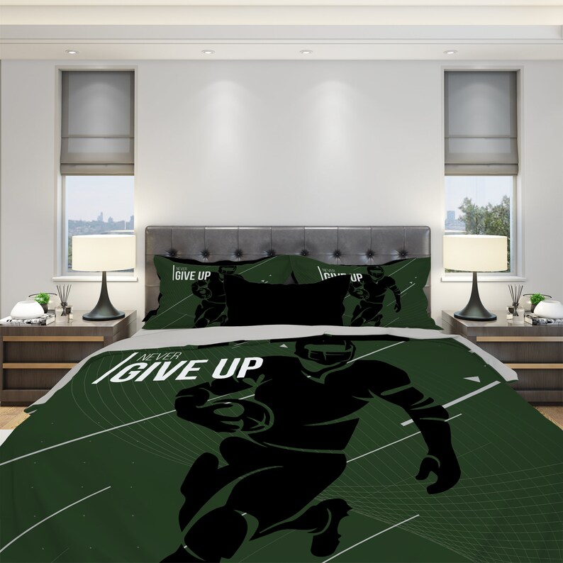 American Football Bedding Football Duvet Cover Personalized Etsy