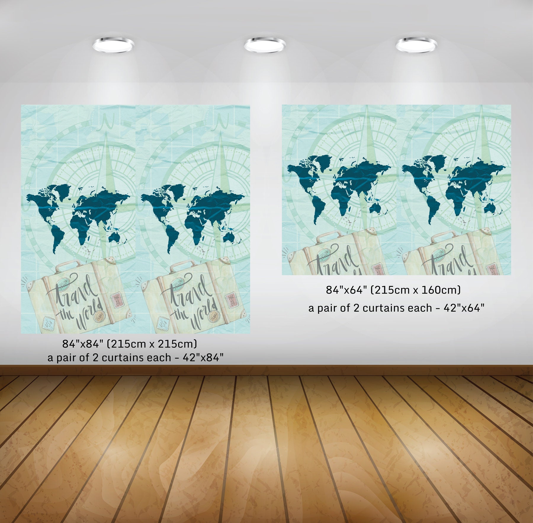 World Map Bedroom Curtains to Travel from Home Shower curtains