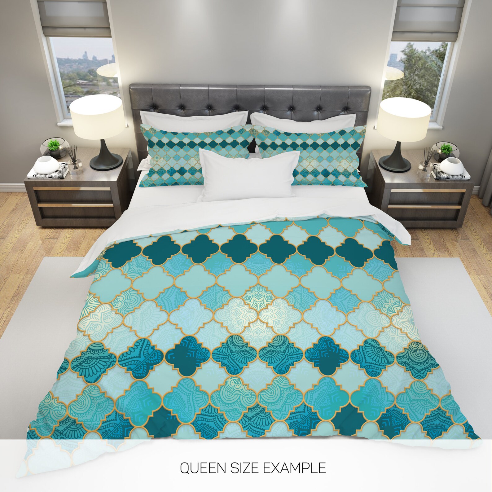 Moroccan Style Comforter Modern Comforter Set Marrakech Etsy