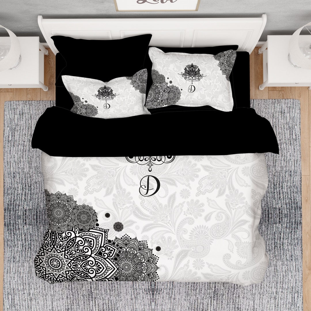Custom Comforter Set Black and White Comforter Teen Etsy