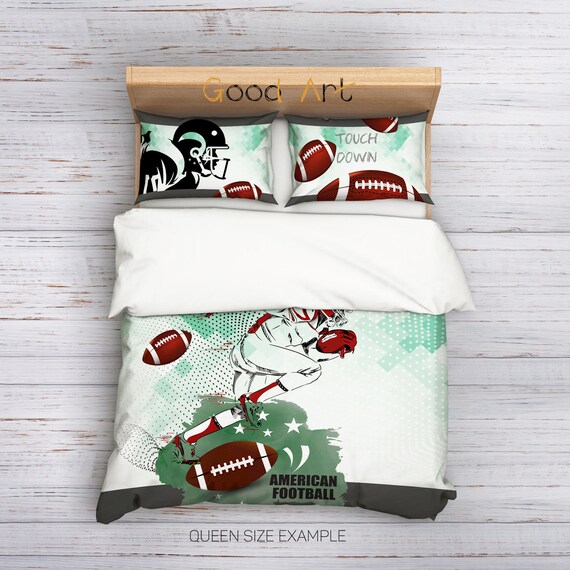 American Football Beddingfootball Duvet Cover Setfootball Image 0