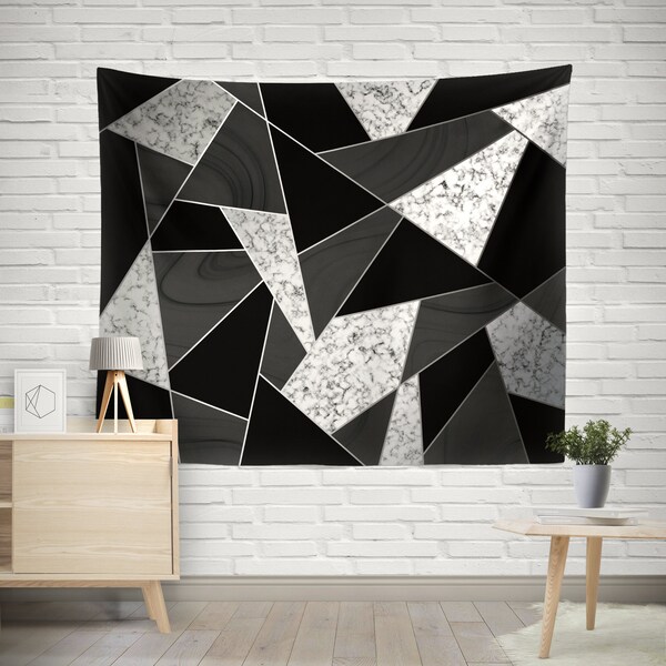 Black White Tapestry Etsy