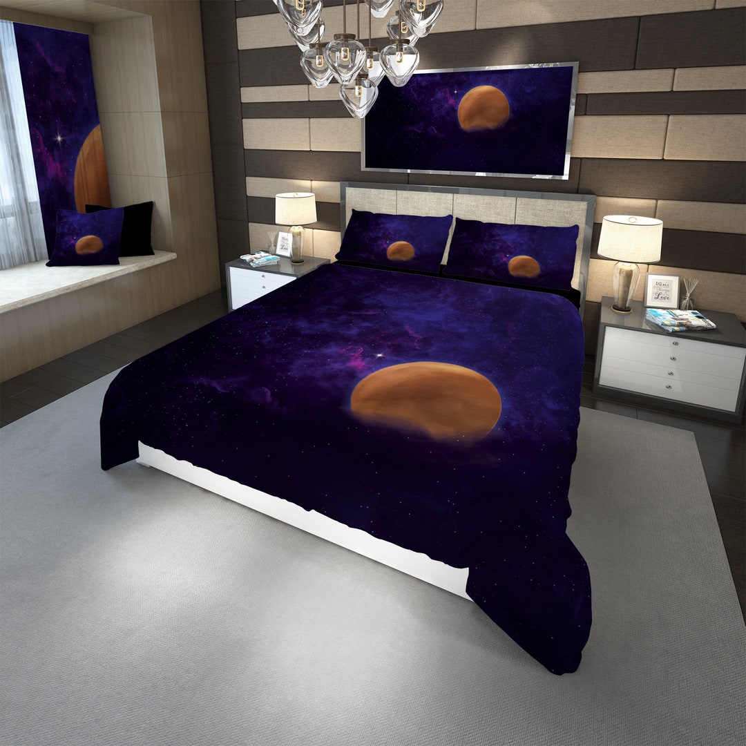 Galaxy Bedding, Bedding, Dark Purple Galaxy, Venus Bedding