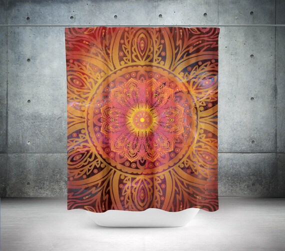 Boho Duschvorhang Boho Duschvorhang Mandala Duschvorhänge
