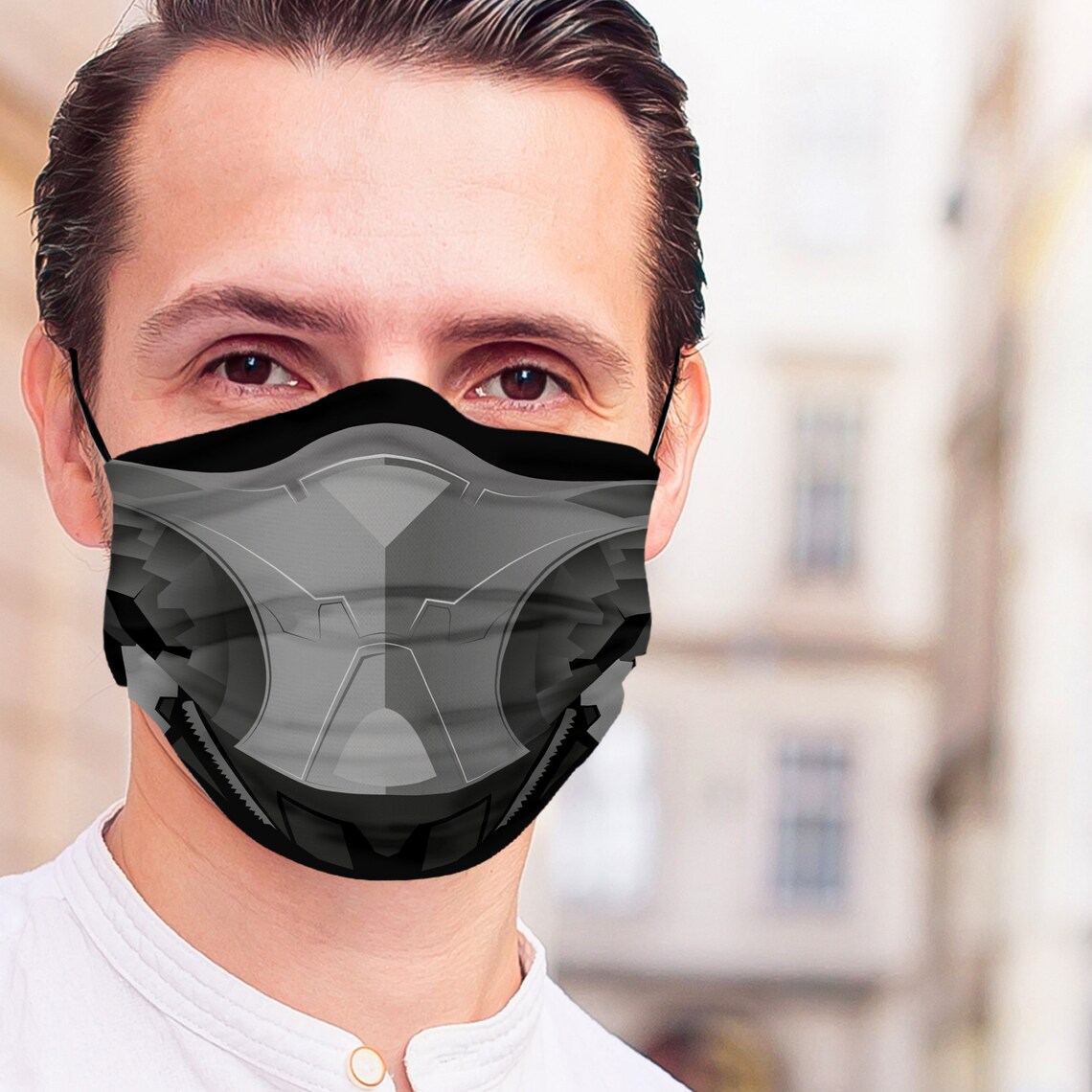Reusable Robot Face Mask with Filter Pocket Washable Face Etsy