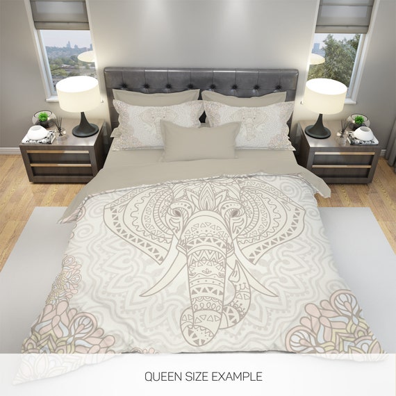 Elephant Bedding Bohemian Bedding Bohochic Indie Vintage Etsy