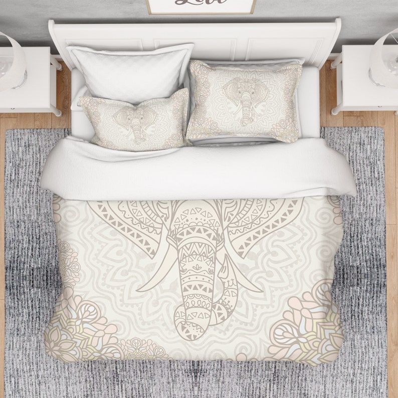 Elephant Comforter Elephant Boho Comforter Indian Comforter Etsy