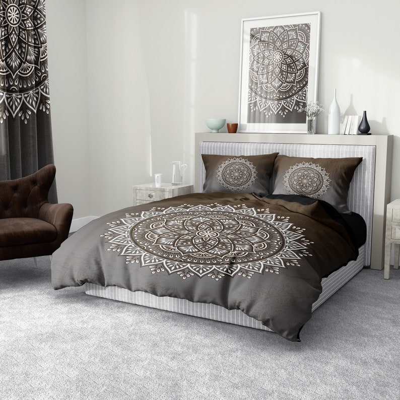 Mandala Comforter Mandala Duvet Boho Duvet Set Bohemian Etsy