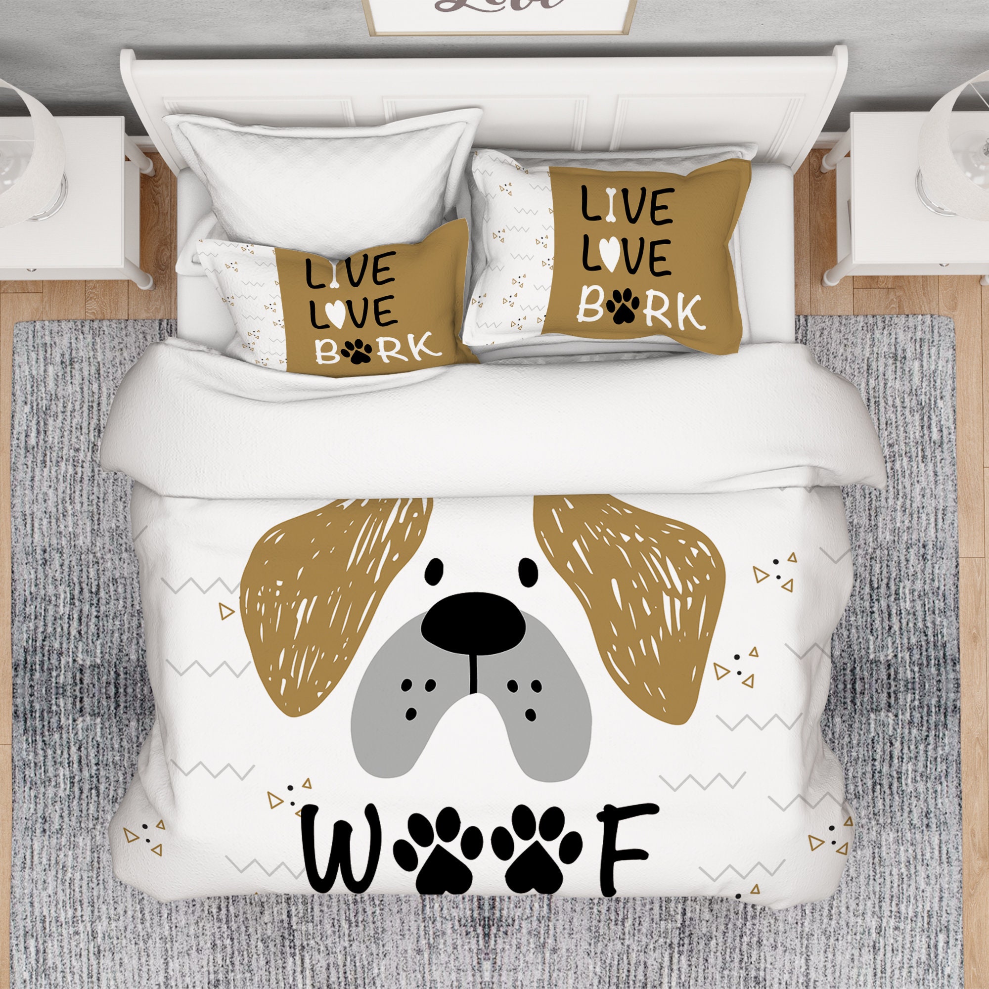 Pet Dogs Comforter Dog Lover Comforter Cute Dog Comforter Etsy