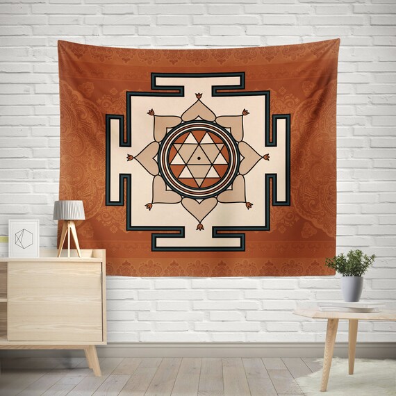 Durga Yantra Wall Decor Durga Yantra Wall Tapestry Durga Yantra