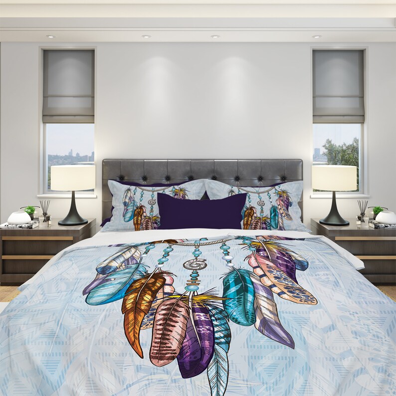 Dream Catcher Bedding Set Bohemian Bedding Boho Bedding Etsy