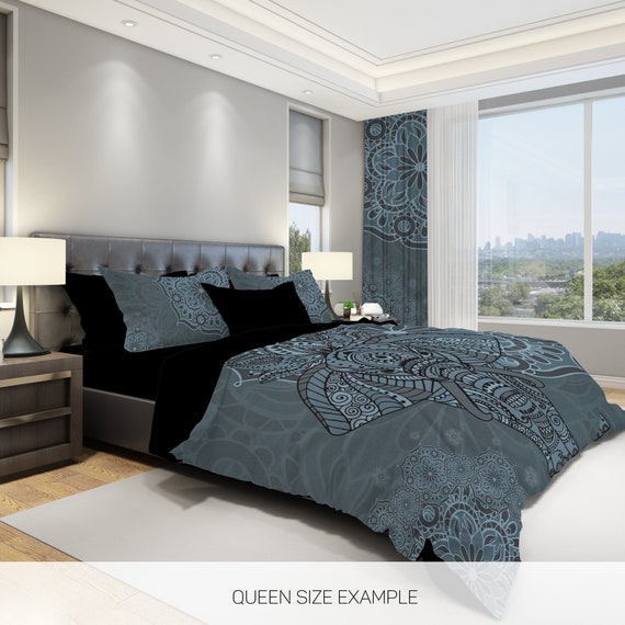 Elephant Comforter Elephant Boho Comforter Indian Comforter Etsy