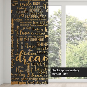 Inspirational Black and Gold Window Curtains: Modern Abstract Rod Pocket