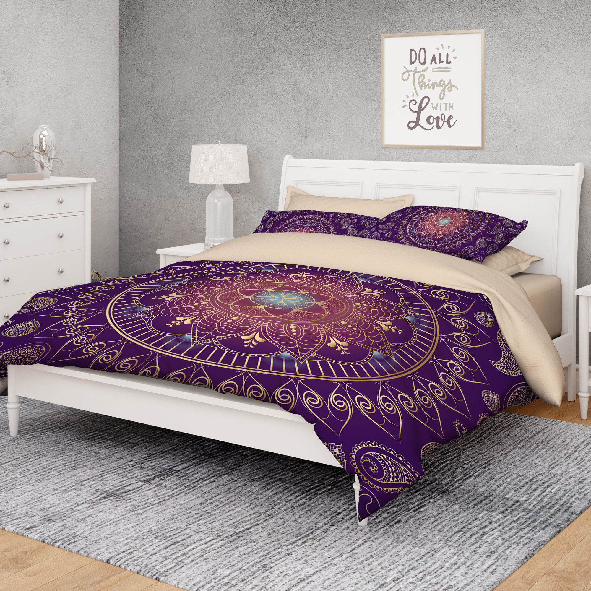 Boho Mandala Comforter Bohemian Comforter Queen Comforter Etsy Sweden