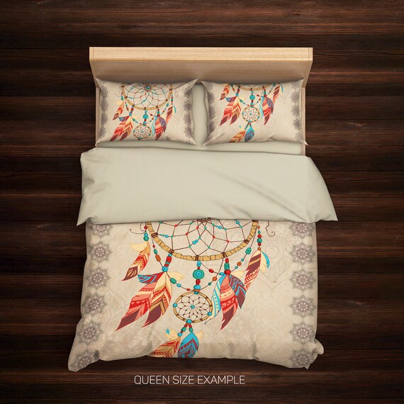Boho Bedding Dream Catcher Bohemian Mandala Image 0