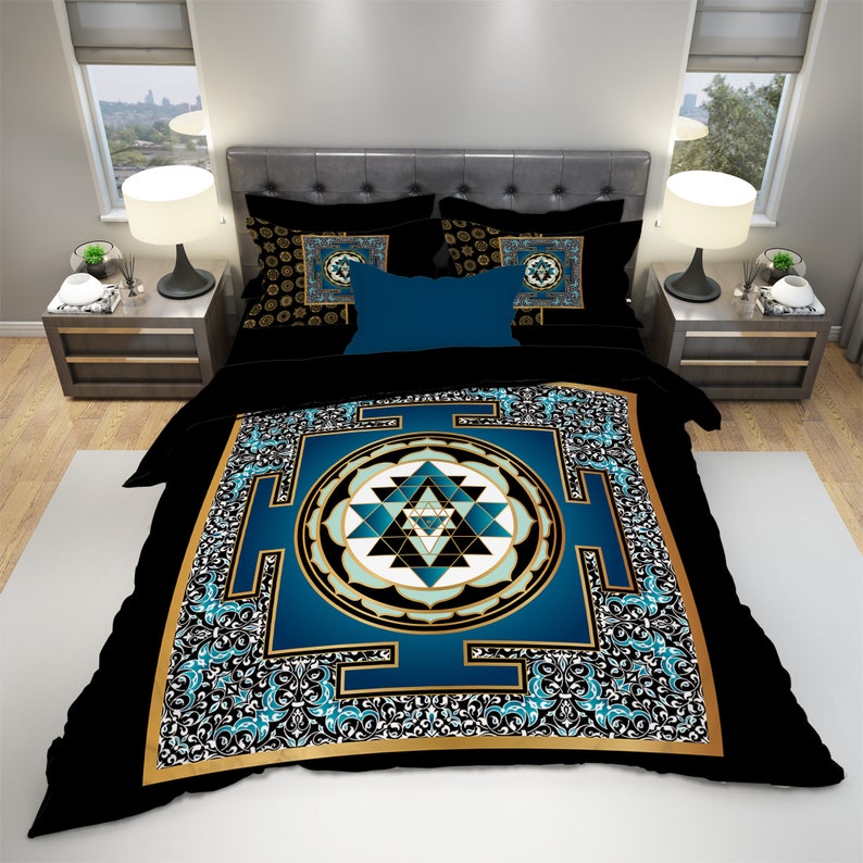 Mandala Boho Bedding MANDALA Duvet Cover Set Bohemian Etsy