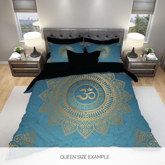 Mandala Bedding Blue Mandala Bedding Mandala Duvet Cover Etsy