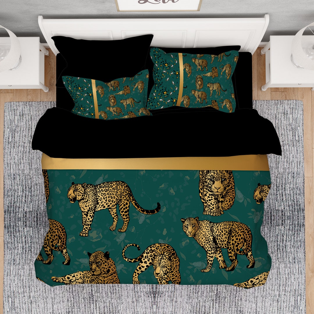 Luxury Leopard Comforter, Leopard Print Comforter, Leopard Pattern Comforter, Animal Print