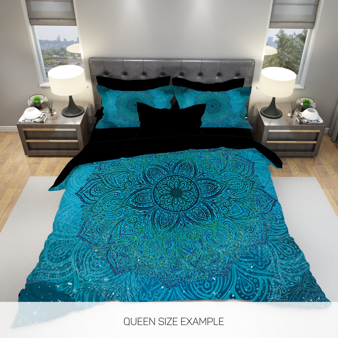 Mandala Bedding, Mandala Duvet Cover, Mandala Bedding Set, Mandala Bed