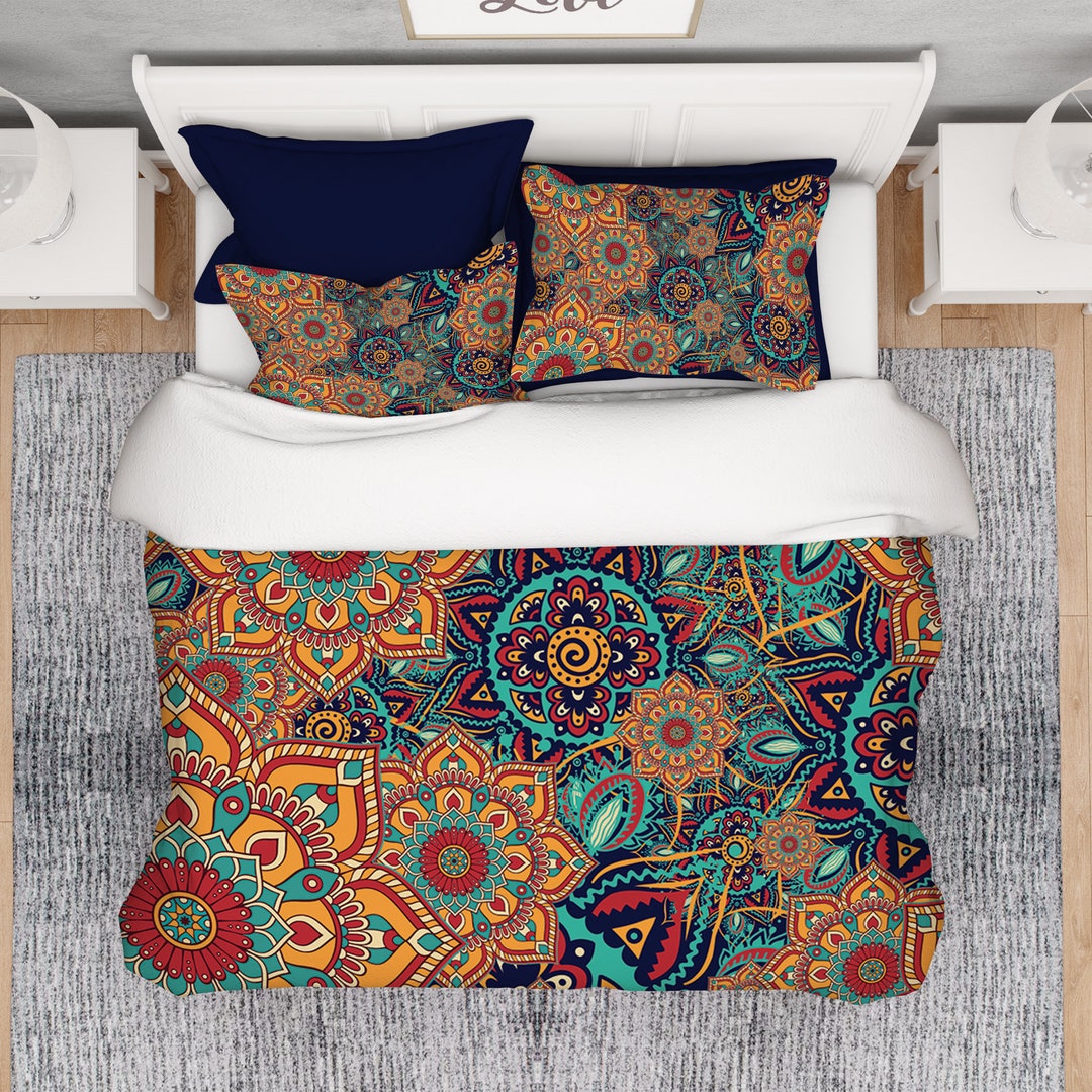 Colorful Comforter, Indie Comforter, Hippie Comforter, Boho Comforter