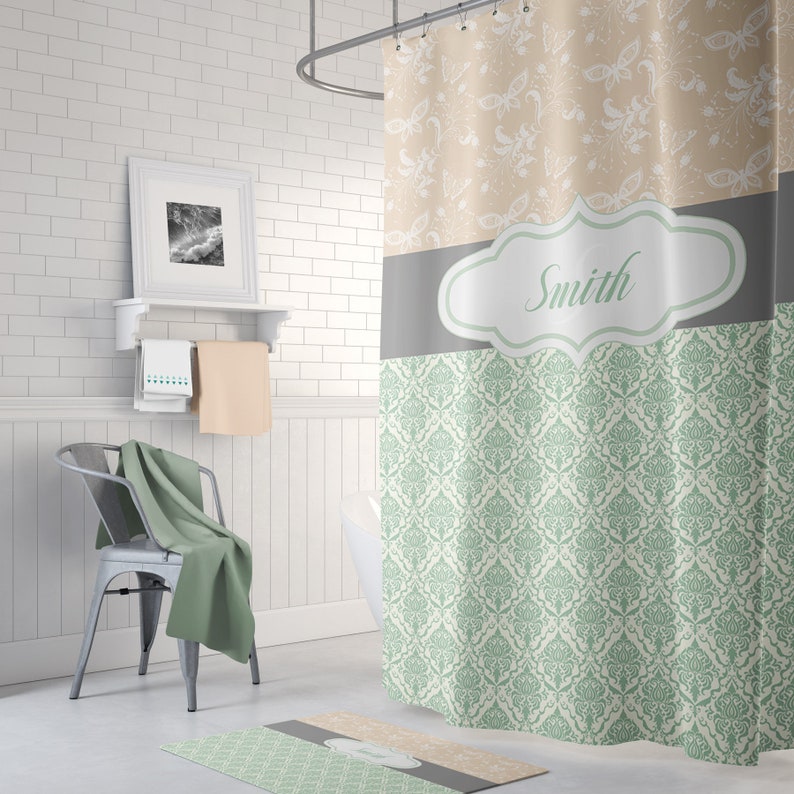 Personalized Bathroom Decor Monogrammed Bath Mat Custom Bath Etsy