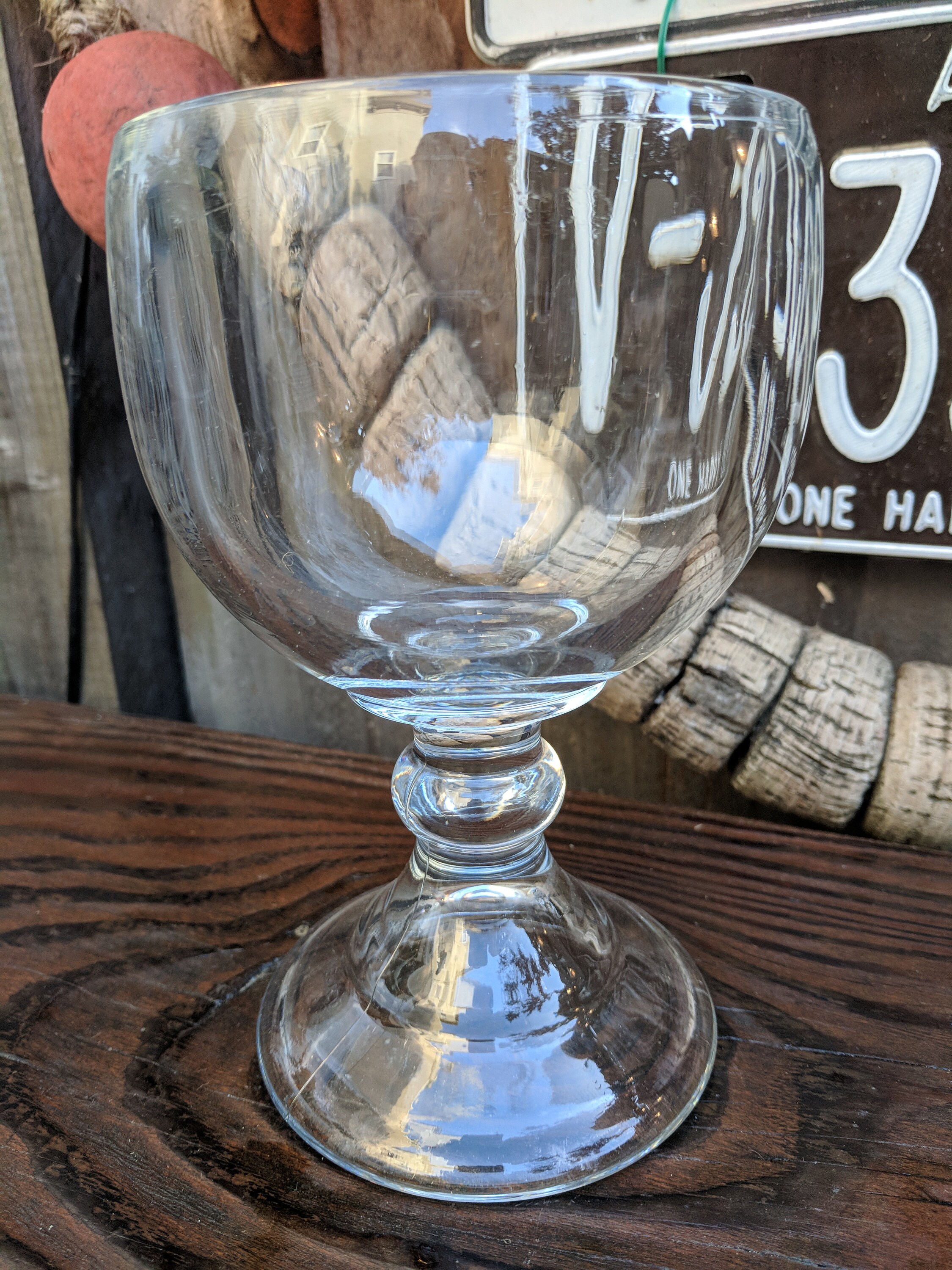 Giant Glass Goblet as Seen at Forbidden Island Tiki Bar Etsy