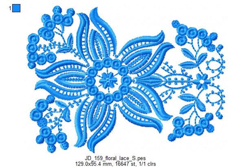 Floral Lace Machine Embroidery Designs Sets Etsy