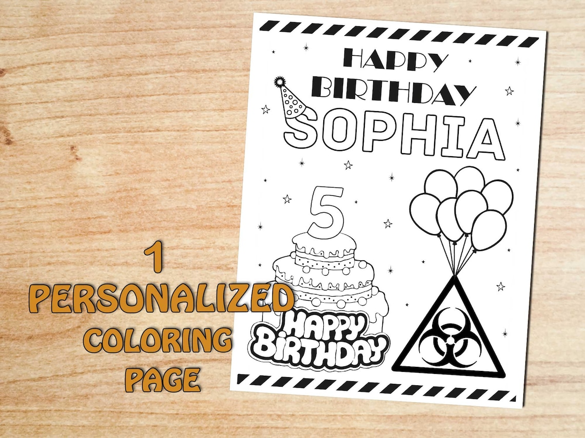 Download Quarantine Birthday Party Coloring Page Quaranteen Any Age | Etsy