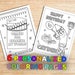 Personalized Art Painting Birthday Coloring Pages, 1st 2nd 3rd 4th 5th any age Party favors, Printable Decorations, Digital PDF