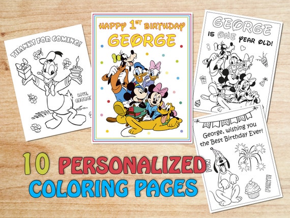 Clubhouse Birthday Party Coloring Pages Personalized Any Age Keep Busy Book Table Decor Printable Digital File