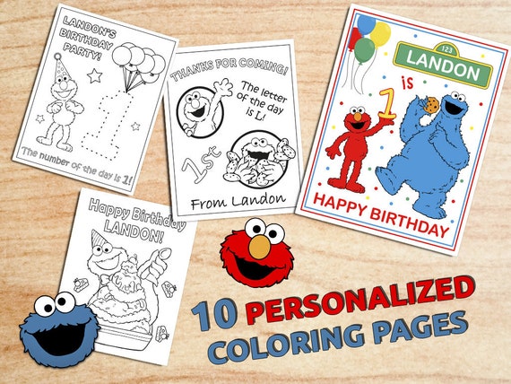 52+ Happy Birthday Elmo Coloring Book HD
