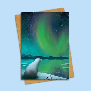 Carte double A6 | Illustration | Ours polaire