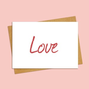Carte double A6 | Illustration | Love