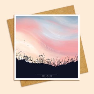 Carte carrée | Illustration | Escapade