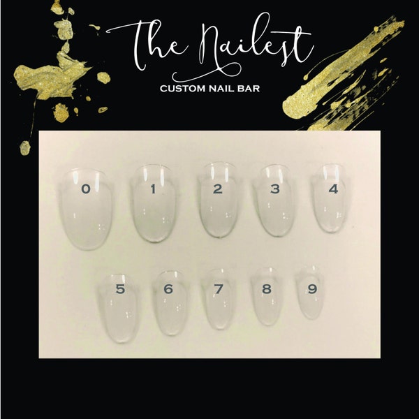 Press on Nails Sizing Sample Pack Kit | Size Guide | Fake Nails | False Nails | Glue On Nails